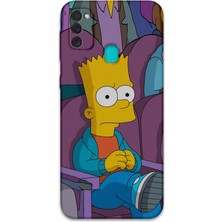 Galaxy M30S Uyumlu Çiçek Desenli Telefon Kılıfı + Ekran Koruyucu - 5792