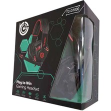 Joec TC-1000 Oyuncu Kulaklığı 3.5mm-Siyah-Kırmızı