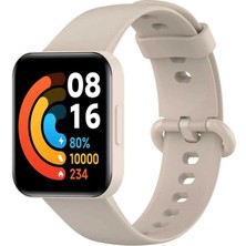 Xiaomi Redmi Watch 2 Lite Uyumlu Klasik Kordon Joec - Krem