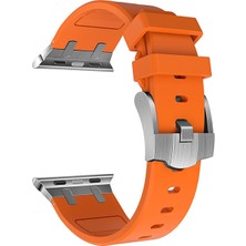 Watch 44MM Uyumlu Krd-89 Uyumlu Kordon Joec - Turuncu