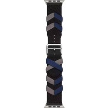 Watch 44MM Uyumlu Joec - Krd-97 Sarmal Örgü Tasarımlı Kordon-Koyu Siyah