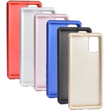 Galaxy A51 Kılıf Joec 360 3 Parçalı Rubber Kapak-Saks Mavi
