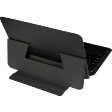 Uyumlu Joec Border Keyboard 8" Inç Universal Bluetooh Bağlantılı Standlı Klavyeli Tablet Kılıfı-Siyah