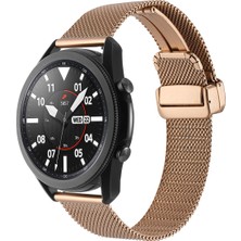 Huawei Gt2 46MM Uyumlu Krd-85 22MM Metal Kordon Joec - Rose Gold
