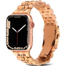 ​​​watch 7 41MM Uyumlu Krd-54 Metal Kordon Joec - Rose Gold