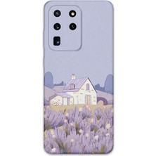 Galaxy S20 Ultra Uyumlu Çiçek Desenli Telefon Kılıfı + Ekran Koruyucu - 5800