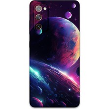 Galaxy S20 Fe Uyumlu Uzay Desenli Telefon Kılıfı + Ekran Koruyucu - 5862