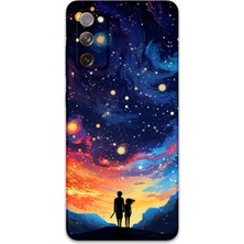 Galaxy S20 Fe Uyumlu Uzay Desenli Telefon Kılıfı + Ekran Koruyucu - 5863