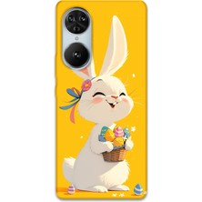 Reeder S19 Max Pro S Edge Uyumlu Tavşan Desenli Telefon Kılıfı + Ekran Koruyucu - 5807