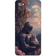 Galaxy S20 Fe Uyumlu Retro Desenli Telefon Kılıfı + Ekran Koruyucu - 5845