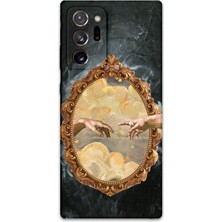 Galaxy Note 20 Ultra Uyumlu Retro Desenli Telefon Kılıfı + Ekran Koruyucu - 5836