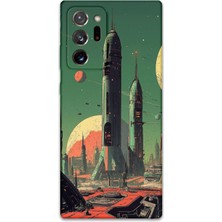 Galaxy Note 20 Ultra Uyumlu Uzay Desenli Telefon Kılıfı + Ekran Koruyucu - 5870