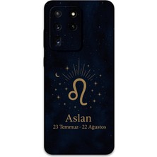 Galaxy S20 Ultra Uyumlu Aslan Burcu Desenli Telefon Kılıfı + Ekran Koruyucu - 5772