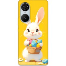 Reeder S19 Max Pro S Edge Uyumlu Tavşan Desenli Telefon Kılıfı + Ekran Koruyucu - 5806