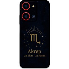 Reeder S19 Max Pro S Zoom Uyumlu Akrep Burcu Desenli Telefon Kılıfı + Ekran Koruyucu - 5775