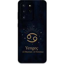 Galaxy S20 Ultra Uyumlu Yengeç Burcu Desenli Telefon Kılıfı + Ekran Koruyucu - 5771