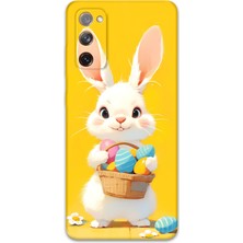 Galaxy S20 Fe Uyumlu Tavşan Desenli Telefon Kılıfı + Ekran Koruyucu - 5806