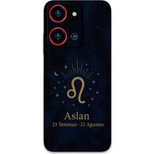 Reeder S19 Max Pro S Zoom Uyumlu Aslan Burcu Desenli Telefon Kılıfı + Ekran Koruyucu - 5772