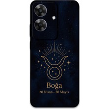 Realme Note 60 Uyumlu Boğa Burcu Desenli Telefon Kılıfı + Ekran Koruyucu - 5769