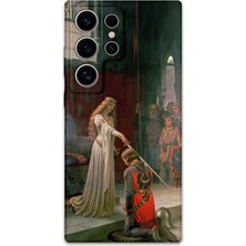 Galaxy S22 Ultra Uyumlu Retro Desenli Telefon Kılıfı + Ekran Koruyucu - 5835