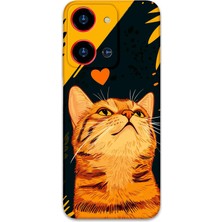 Reeder S19 Max Pro S Zoom Uyumlu Kedi Desenli Telefon Kılıfı + Ekran Koruyucu - 5783