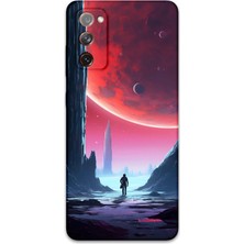 Galaxy S20 Fe Uyumlu Uzay Desenli Telefon Kılıfı + Ekran Koruyucu - 5860