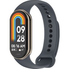 Xiaomi Mi Band 9 Serisi Klasik Kordon Silikon Strap Kayış-Gri