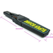 TeknoFaji Süper Scanner MD-3003B1 El Tipi Üst Arama Dedektörü 9V Pil Dahil