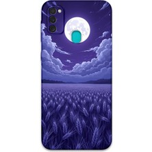 Galaxy M30S Uyumlu Mermer Desenli Telefon Kılıfı + Ekran Koruyucu - 5816