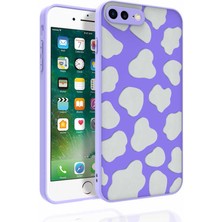 iPhone 8 Plus Kılıf Desenli Kamera Korumalı Parlak Tlzn Nora Kapak-No6
