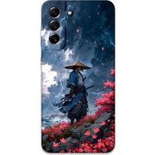 Galaxy S21 Plus Uyumlu Samuray Desenli Telefon Kılıfı + Ekran Koruyucu - 5825