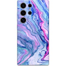 Galaxy S23 Ultra Uyumlu Mermer Desenli Telefon Kılıfı + Ekran Koruyucu - 5816