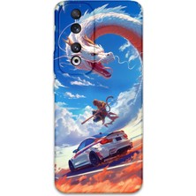 Huawei Honor 90 Uyumlu Araba Desenli Telefon Kılıfı + Ekran Koruyucu - 5764