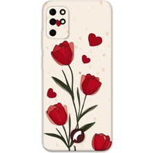 Reeder S19 Max Uyumlu Çiçek Desenli Telefon Kılıfı + Ekran Koruyucu - 5789