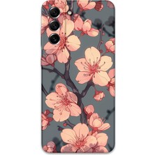 Galaxy S22 Plus Uyumlu Çiçek Desenli Telefon Kılıfı + Ekran Koruyucu - 5801