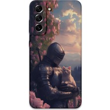 Galaxy S21 Plus Uyumlu Retro Desenli Telefon Kılıfı + Ekran Koruyucu - 5845