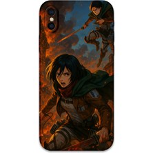 iPhone Xs Max Uyumlu Anime Desenli Telefon Kılıfı + Ekran Koruyucu - 5744