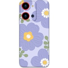 Reeder S19 Max Pro S Zoom Uyumlu Çiçek Desenli Telefon Kılıfı + Ekran Koruyucu - 5799