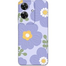 Realme Note 60 Uyumlu Çiçek Desenli Telefon Kılıfı + Ekran Koruyucu - 5799