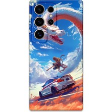 Galaxy S25 Ultra Uyumlu Araba Desenli Telefon Kılıfı + Ekran Koruyucu - 5764