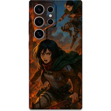 Galaxy S24 Ultra Uyumlu Anime Desenli Telefon Kılıfı + Ekran Koruyucu - 5744