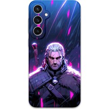Galaxy S24 Fe Uyumlu Geralt Desenli Telefon Kılıfı + Ekran Koruyucu - 5826