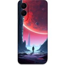 Galaxy S25 Edge Uyumlu Uzay Desenli Telefon Kılıfı + Ekran Koruyucu - 5860