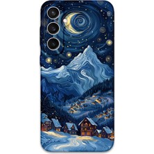 Galaxy S24 Fe Uyumlu Uzay Desenli Telefon Kılıfı + Ekran Koruyucu - 5857