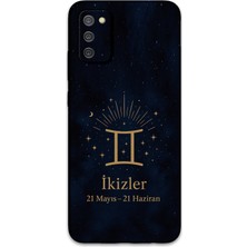 Galaxy A02S Uyumlu Ikizler Burcu Desenli Telefon Kılıfı + Ekran Koruyucu - 5770