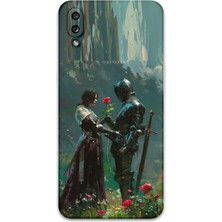 Galaxy A10S Uyumlu Retro Desenli Telefon Kılıfı + Ekran Koruyucu - 5839