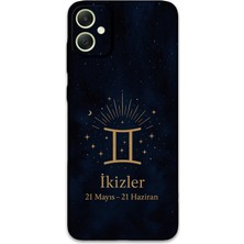 Galaxy A04 Uyumlu Ikizler Burcu Desenli Telefon Kılıfı + Ekran Koruyucu - 5770