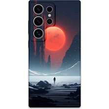 Galaxy S24 Ultra Uyumlu Uzay Desenli Telefon Kılıfı + Ekran Koruyucu - 5861