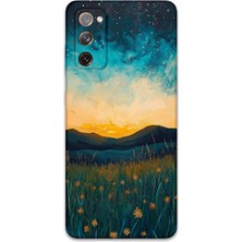 Galaxy Note 20 Uyumlu Uzay Desenli Telefon Kılıfı + Ekran Koruyucu - 5871