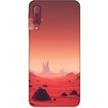 Galaxy A7 2018 Uyumlu Uzay Desenli Telefon Kılıfı + Ekran Koruyucu - 5859